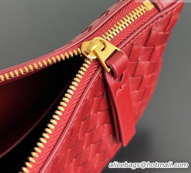 Big Discount Bottega Veneta Intrecciato Piccolo Medium Pouch 876625 Red 2026