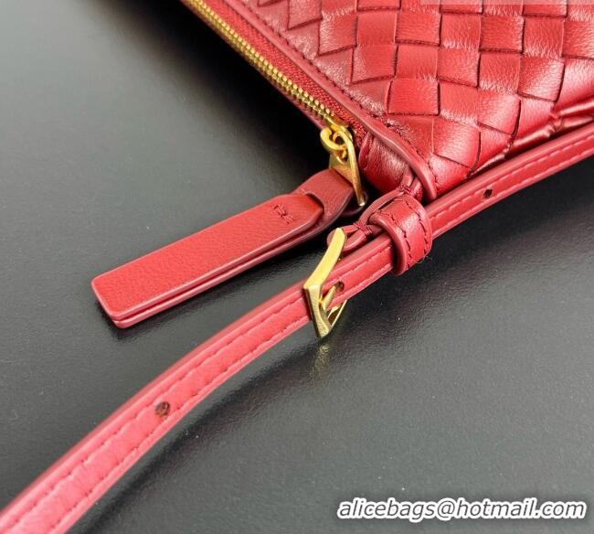 Big Discount Bottega Veneta Intrecciato Piccolo Medium Pouch 876625 Red 2026