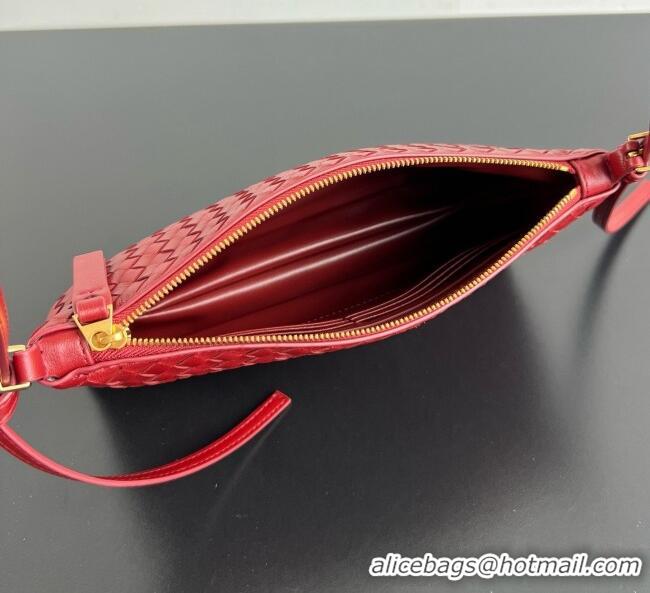 Big Discount Bottega Veneta Intrecciato Piccolo Medium Pouch 876625 Red 2026