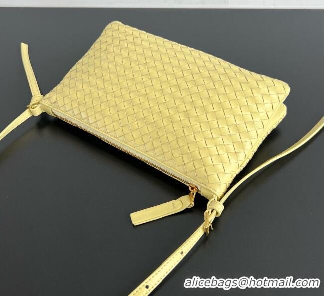 Inexpensive Bottega Veneta Intrecciato Piccolo Medium Pouch 876625 Yellow 2026