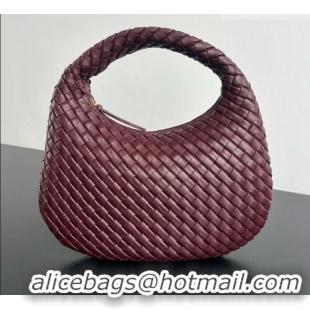 Good Product Bottega Veneta Small Veneta Hobo Bag in Intrecciato Leather 856736 Burgundy 2026