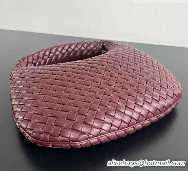 Good Product Bottega Veneta Small Veneta Hobo Bag in Intrecciato Leather 856736 Burgundy 2026