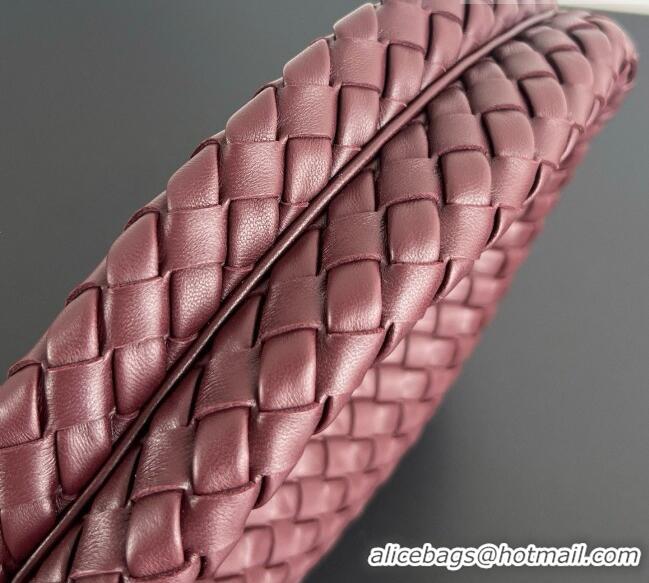 Good Product Bottega Veneta Small Veneta Hobo Bag in Intrecciato Leather 856736 Burgundy 2026