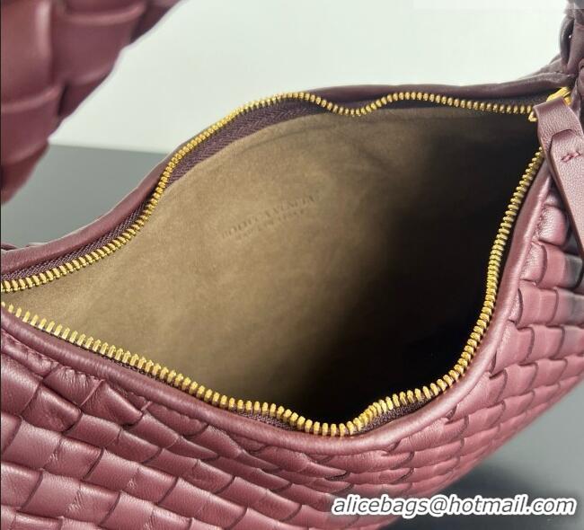 Good Product Bottega Veneta Small Veneta Hobo Bag in Intrecciato Leather 856736 Burgundy 2026