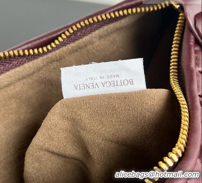 Good Product Bottega Veneta Small Veneta Hobo Bag in Intrecciato Leather 856736 Burgundy 2026
