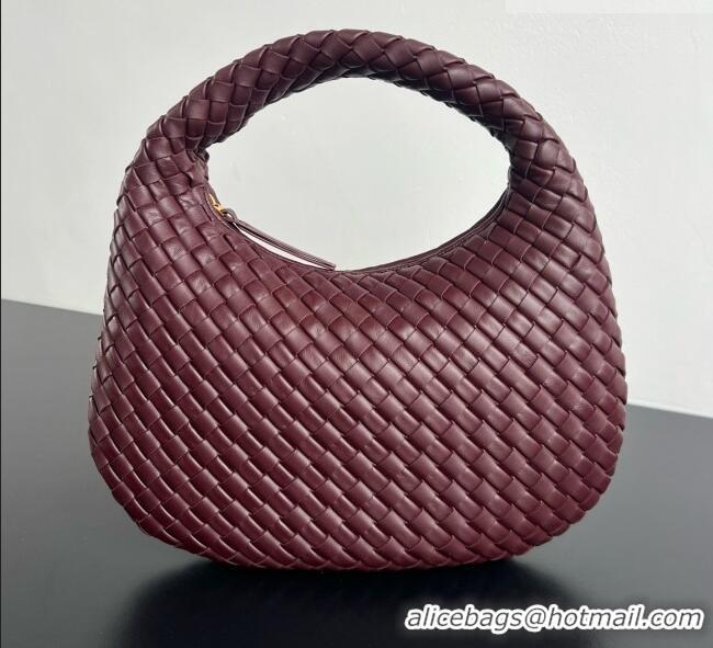 Good Product Bottega Veneta Small Veneta Hobo Bag in Intrecciato Leather 856736 Burgundy 2026