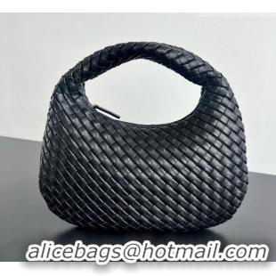 Inexpensive Bottega Veneta Small Veneta Hobo Bag in Intrecciato Leather 856736 Black 2026