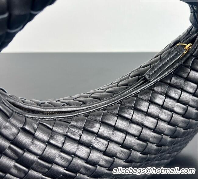 Inexpensive Bottega Veneta Small Veneta Hobo Bag in Intrecciato Leather 856736 Black 2026