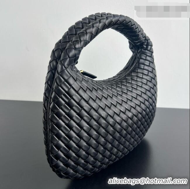Inexpensive Bottega Veneta Small Veneta Hobo Bag in Intrecciato Leather 856736 Black 2026