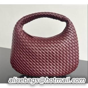 Good Product Bottega Veneta Medium Veneta Hobo Bag in Intrecciato Leather 856737 Burgundy 2026