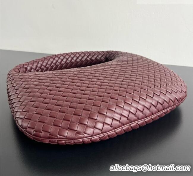 Good Product Bottega Veneta Medium Veneta Hobo Bag in Intrecciato Leather 856737 Burgundy 2026