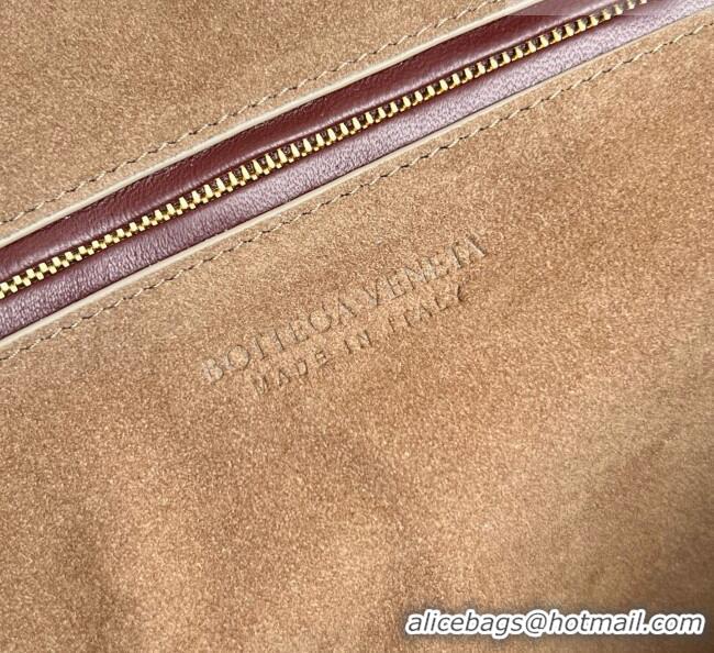 Good Product Bottega Veneta Medium Veneta Hobo Bag in Intrecciato Leather 856737 Burgundy 2026