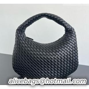 Most Popular Bottega Veneta Medium Veneta Hobo Bag in Intrecciato Leather 856737 Black 2026