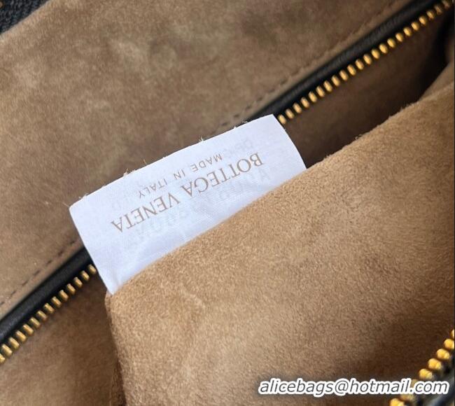 Most Popular Bottega Veneta Medium Veneta Hobo Bag in Intrecciato Leather 856737 Black 2026