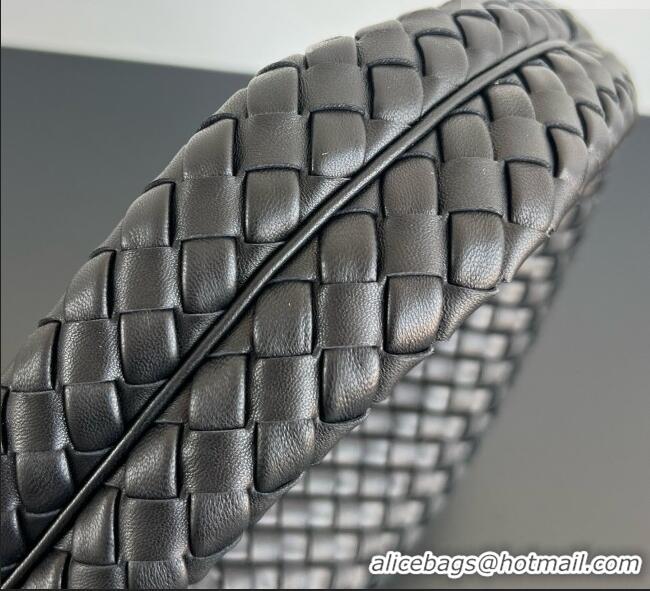 Most Popular Bottega Veneta Medium Veneta Hobo Bag in Intrecciato Leather 856737 Black 2026
