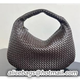 Best Quality Bottega Veneta Maxi Veneta Hobo Bag in Intrecciato Leather 856739 Fondant Brown 2026