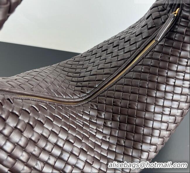 Best Quality Bottega Veneta Maxi Veneta Hobo Bag in Intrecciato Leather 856739 Fondant Brown 2026
