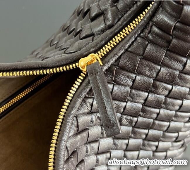 Best Quality Bottega Veneta Maxi Veneta Hobo Bag in Intrecciato Leather 856739 Fondant Brown 2026