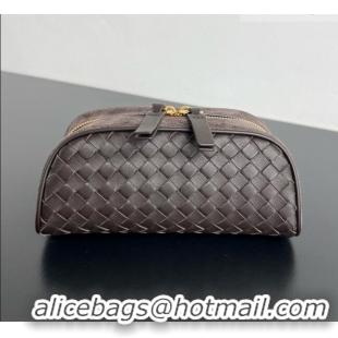 Famous Brand Bottega Veneta Small Nodo Pouch in Intrecciato Leather 876510 Fondant Brown 2026