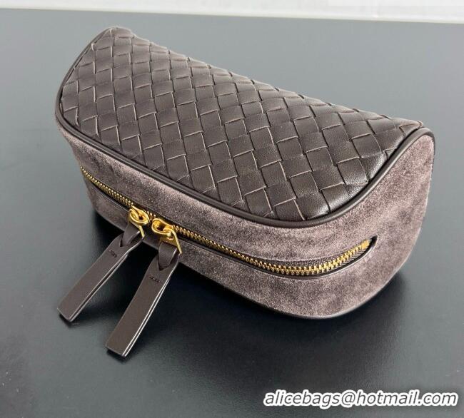 Famous Brand Bottega Veneta Small Nodo Pouch in Intrecciato Leather 876510 Fondant Brown 2026