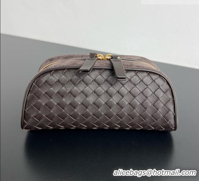 Famous Brand Bottega Veneta Small Nodo Pouch in Intrecciato Leather 876510 Fondant Brown 2026