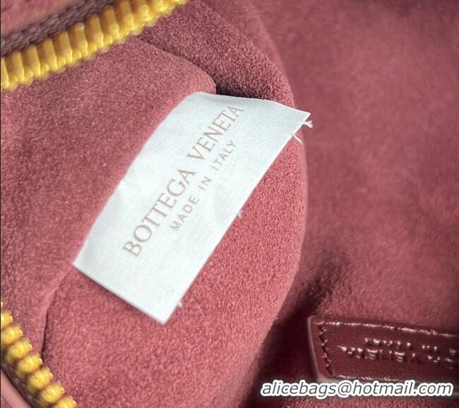 Shop Grade Bottega Veneta Small Nodo Pouch in Intrecciato Leather 876510 Burgundy 2026