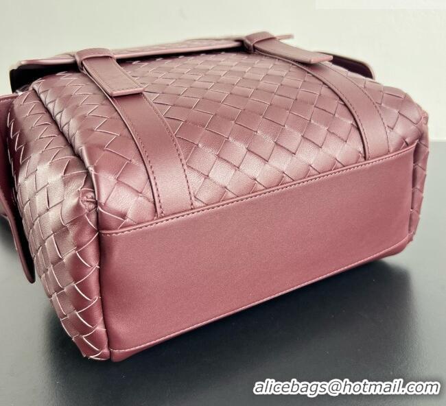 Promotional Bottega Veneta Mens Back To School Backpack Bag in Intrecciato Leather 805971 Burgundy 2026