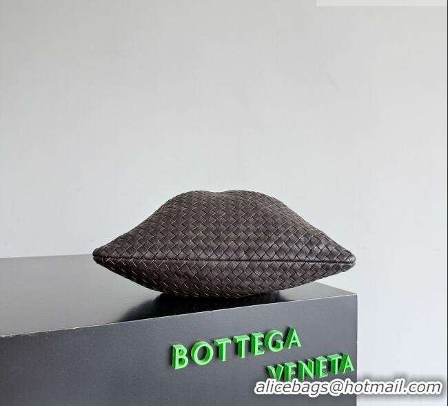 Well Crafted Bottega Veneta Dustbag in Intrecciato Leather with Sculptural Metallic Handle 826520 Fondant Brown 2026