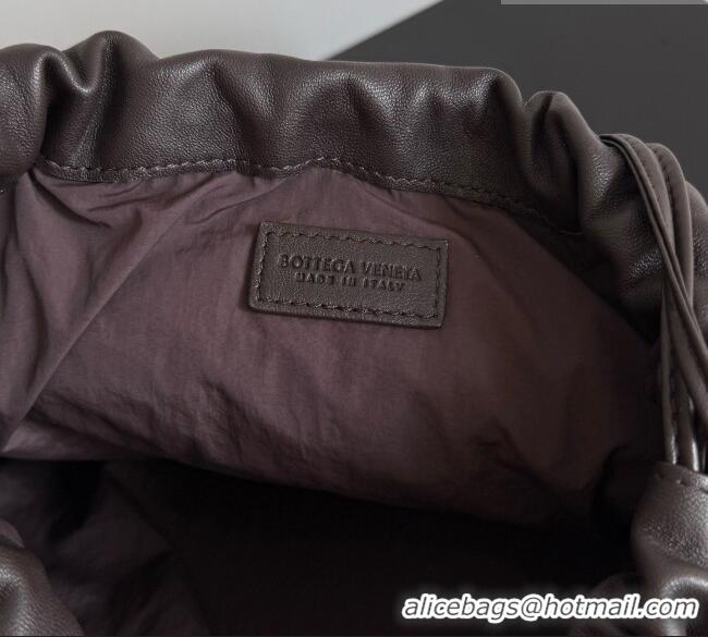 Well Crafted Bottega Veneta Dustbag in Intrecciato Leather with Sculptural Metallic Handle 826520 Fondant Brown 2026
