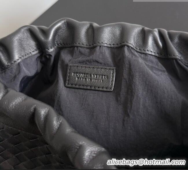 Cheapest Bottega Veneta Dustbag in Intrecciato Leather with Sculptural Metallic Handle 826520 Black 2026