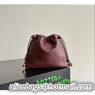 Traditional Specials Bottega Veneta Large Dustbag in Intrecciato Leather 868502 Burgundy 2026
