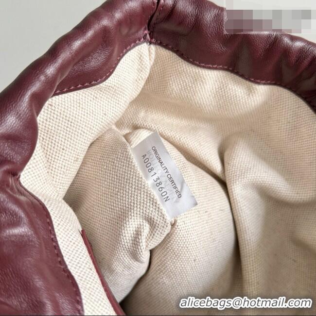 Traditional Specials Bottega Veneta Large Dustbag in Intrecciato Leather 868502 Burgundy 2026