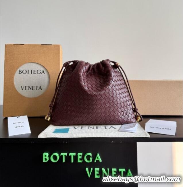 Traditional Specials Bottega Veneta Large Dustbag in Intrecciato Leather 868502 Burgundy 2026