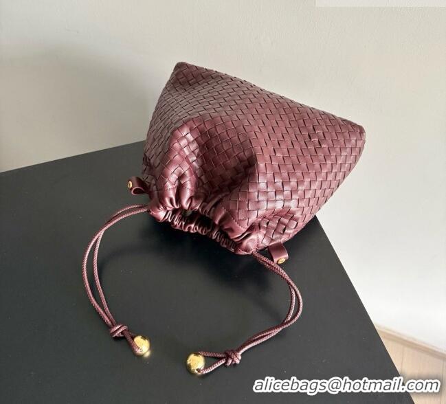 Traditional Specials Bottega Veneta Large Dustbag in Intrecciato Leather 868502 Burgundy 2026