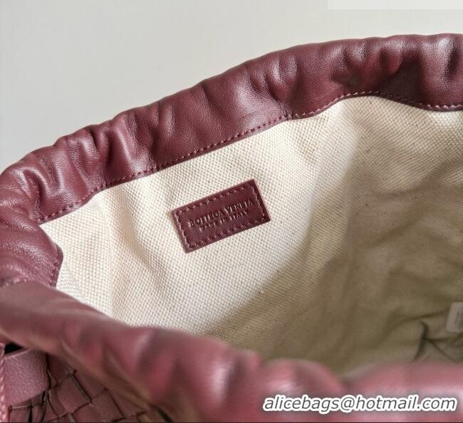 Traditional Specials Bottega Veneta Large Dustbag in Intrecciato Leather 868502 Burgundy 2026