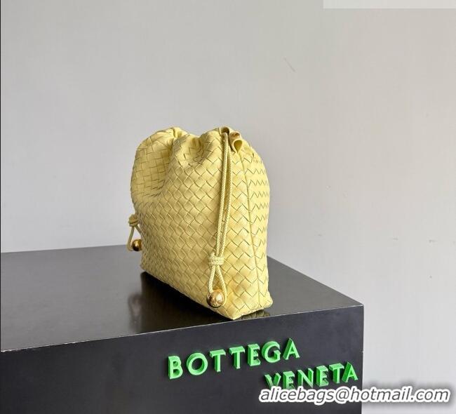 Good Taste Bottega Veneta Large Dustbag in Intrecciato Leather 868502 Yellow 2026