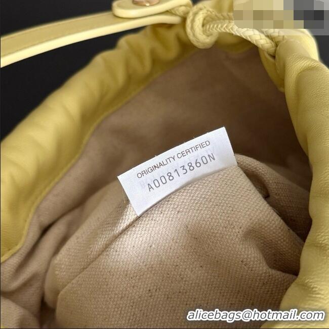 Good Taste Bottega Veneta Large Dustbag in Intrecciato Leather 868502 Yellow 2026
