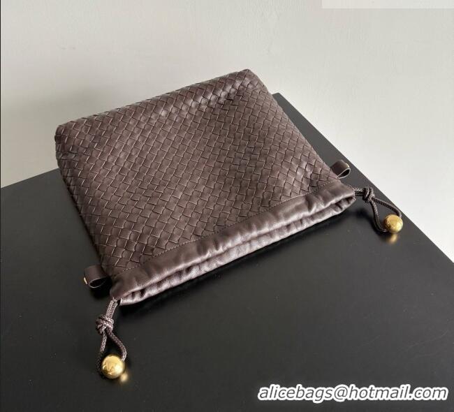 Luxury Cheap Bottega Veneta Large Dustbag in Intrecciato Leather 868502 Fondant Brown 2026