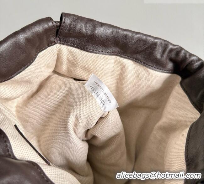 Luxury Cheap Bottega Veneta Large Dustbag in Intrecciato Leather 868502 Fondant Brown 2026