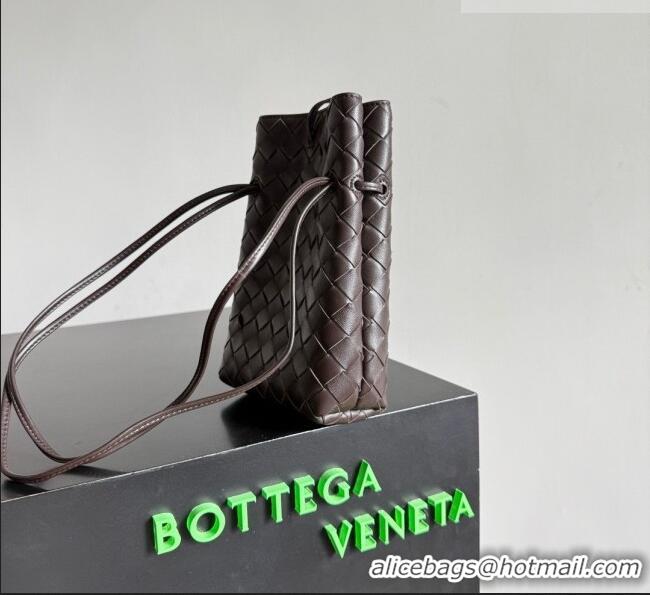 Super Quality Bottega Veneta Andiamo Phone Pouch in Intrecciato Leather 843890 Fondant Brown 2026