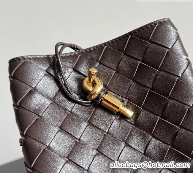 Super Quality Bottega Veneta Andiamo Phone Pouch in Intrecciato Leather 843890 Fondant Brown 2026