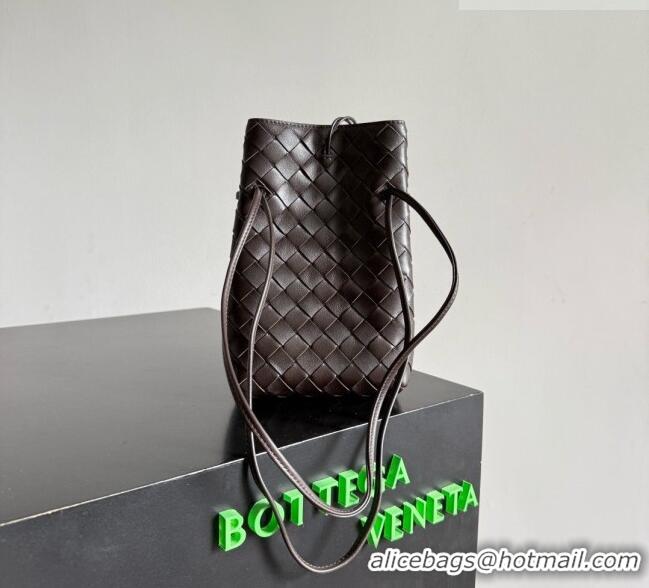 Super Quality Bottega Veneta Andiamo Phone Pouch in Intrecciato Leather 843890 Fondant Brown 2026