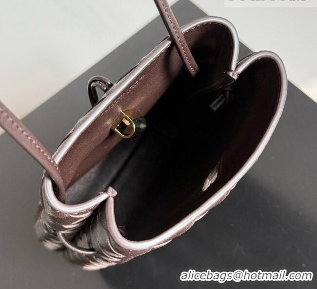 Super Quality Bottega Veneta Andiamo Phone Pouch in Intrecciato Leather 843890 Fondant Brown 2026