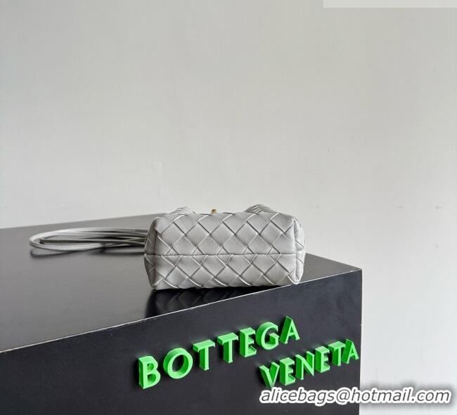 Buy Fashionable Bottega Veneta Andiamo Phone Pouch in Intrecciato Leather 843890 Grey 2026