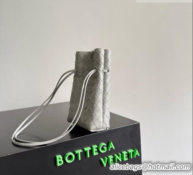Buy Fashionable Bottega Veneta Andiamo Phone Pouch in Intrecciato Leather 843890 Grey 2026