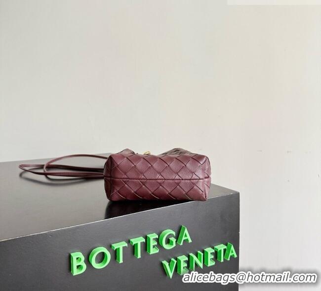 Low Cost Bottega Veneta Andiamo Phone Pouch in Intrecciato Leather 843890 Burgundy 2026