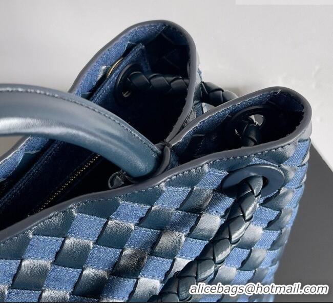 Market Sells Bottega Veneta Medium Andiamo Bag in Denim and Leather BV082665 Blue 2026
