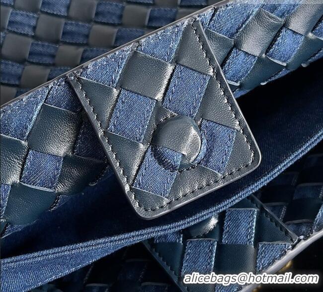 Market Sells Bottega Veneta Medium Andiamo Bag in Denim and Leather BV082665 Blue 2026