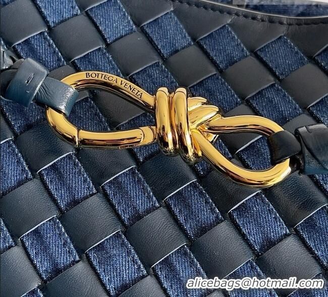 Market Sells Bottega Veneta Medium Andiamo Bag in Denim and Leather BV082665 Blue 2026
