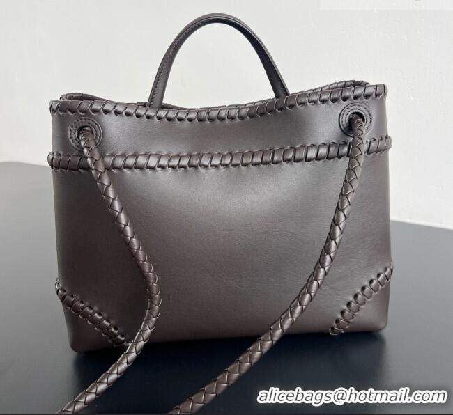 New Design Bottega Veneta Medium Andiamo Bag in Smooth Calfskin BV082702 Fondant Brown 2026